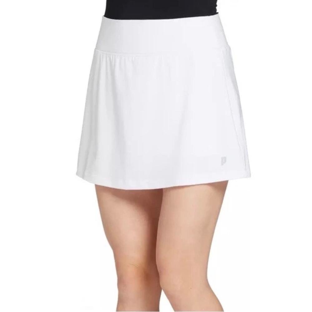Prince Match Knit Active Skirt Skort White Tennis Golf Pickleball Medium Sporty